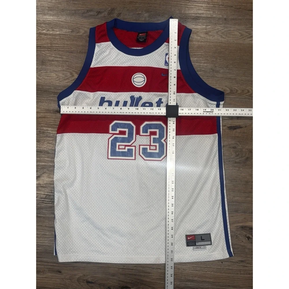 VTG Michael Jordan NIKE Washington Bullets NBA basketball Stitched 23 Jersey Y2K